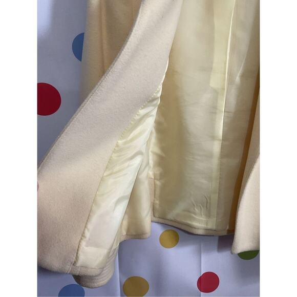 Vintage Harve’ Bernard Wool Cashmere Nylon Yellow Size 10 Blazer - Picture 4 of 10